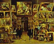    David Teniers Archduke Leopold William in his Gallery in Brussels oil painting reproduction